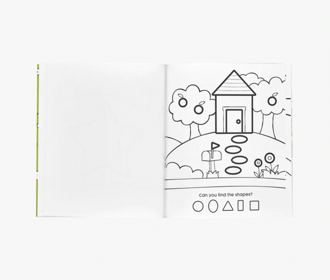 Toddler Color-in' Book: 123 Shapes + Numbers