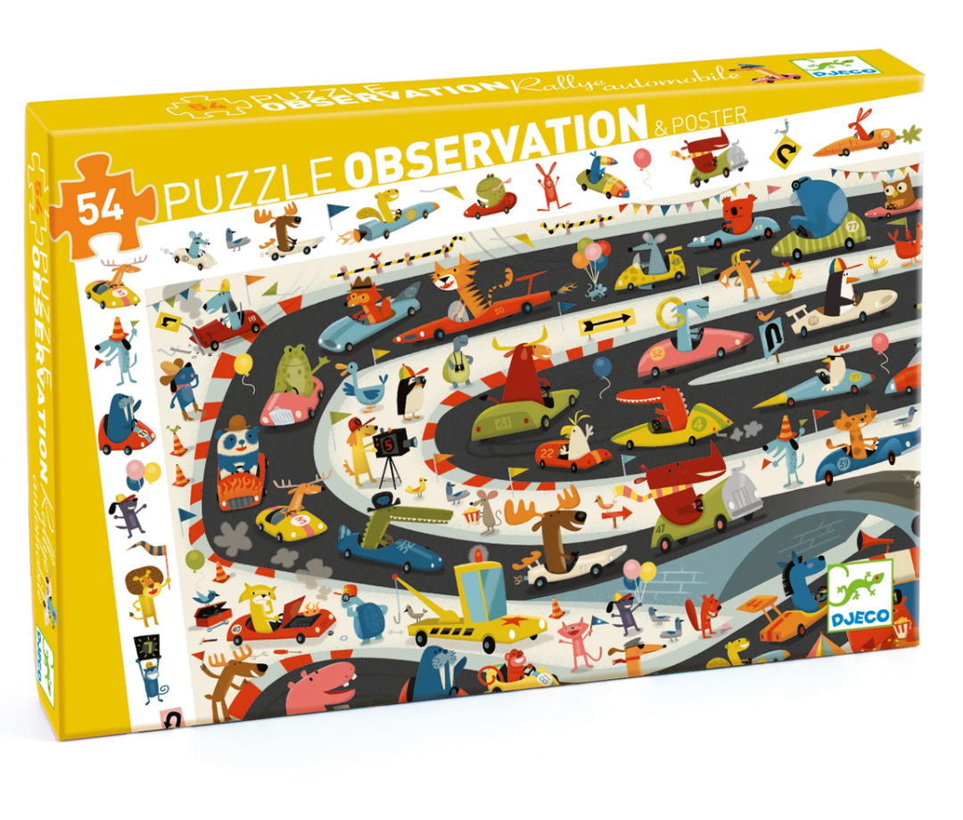 Observation Puzzle + Poster, Automobile Rally