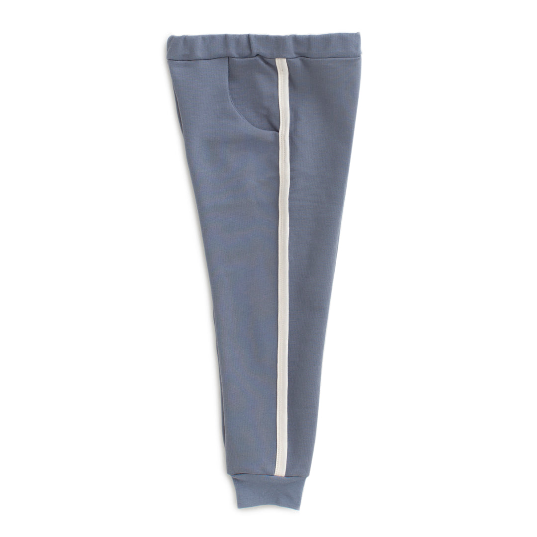 Track Pants, Solid Slate Blue