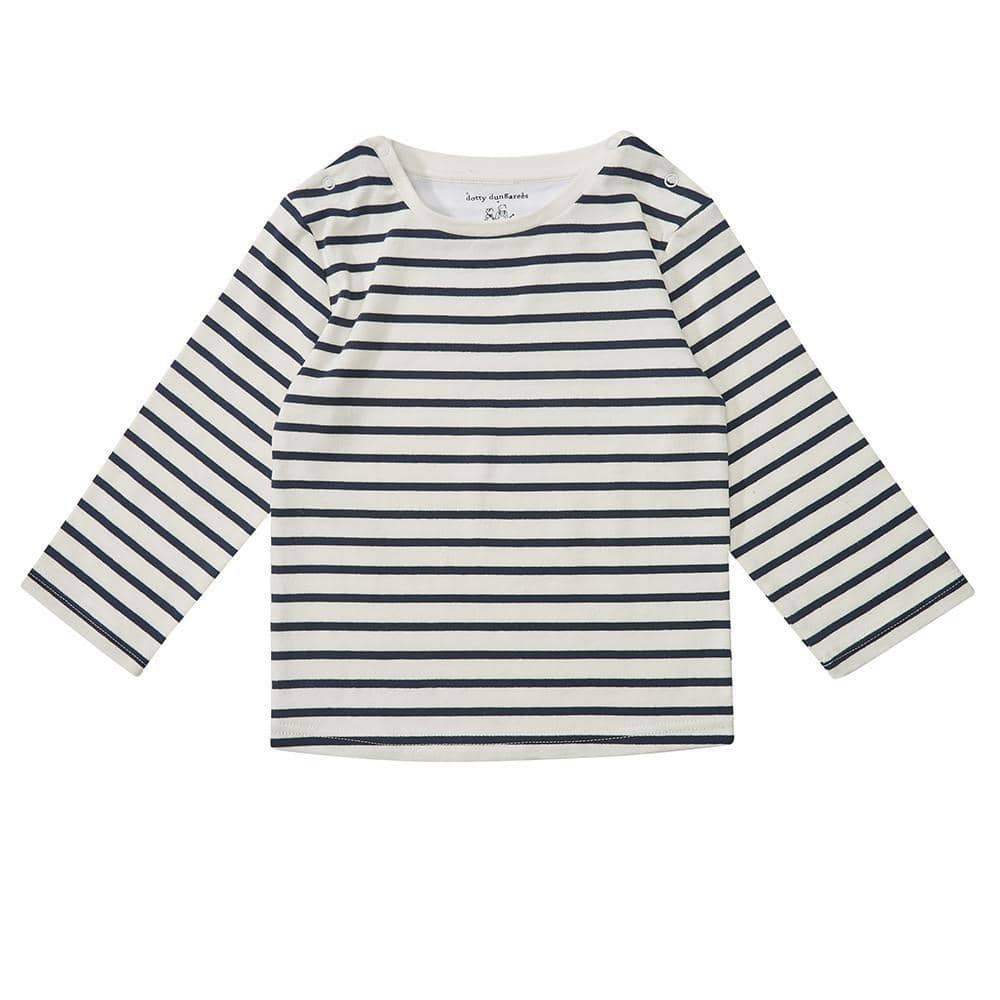 Breton Stripe L/S Top, Navy