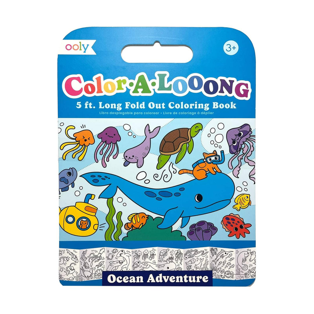 Color-A-Loong Fold Out Coloring Book, Ocean Adventure