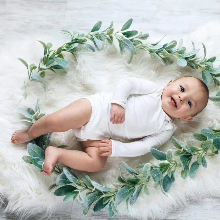 Kyte Long Sleeve Bodysuit, Cloud