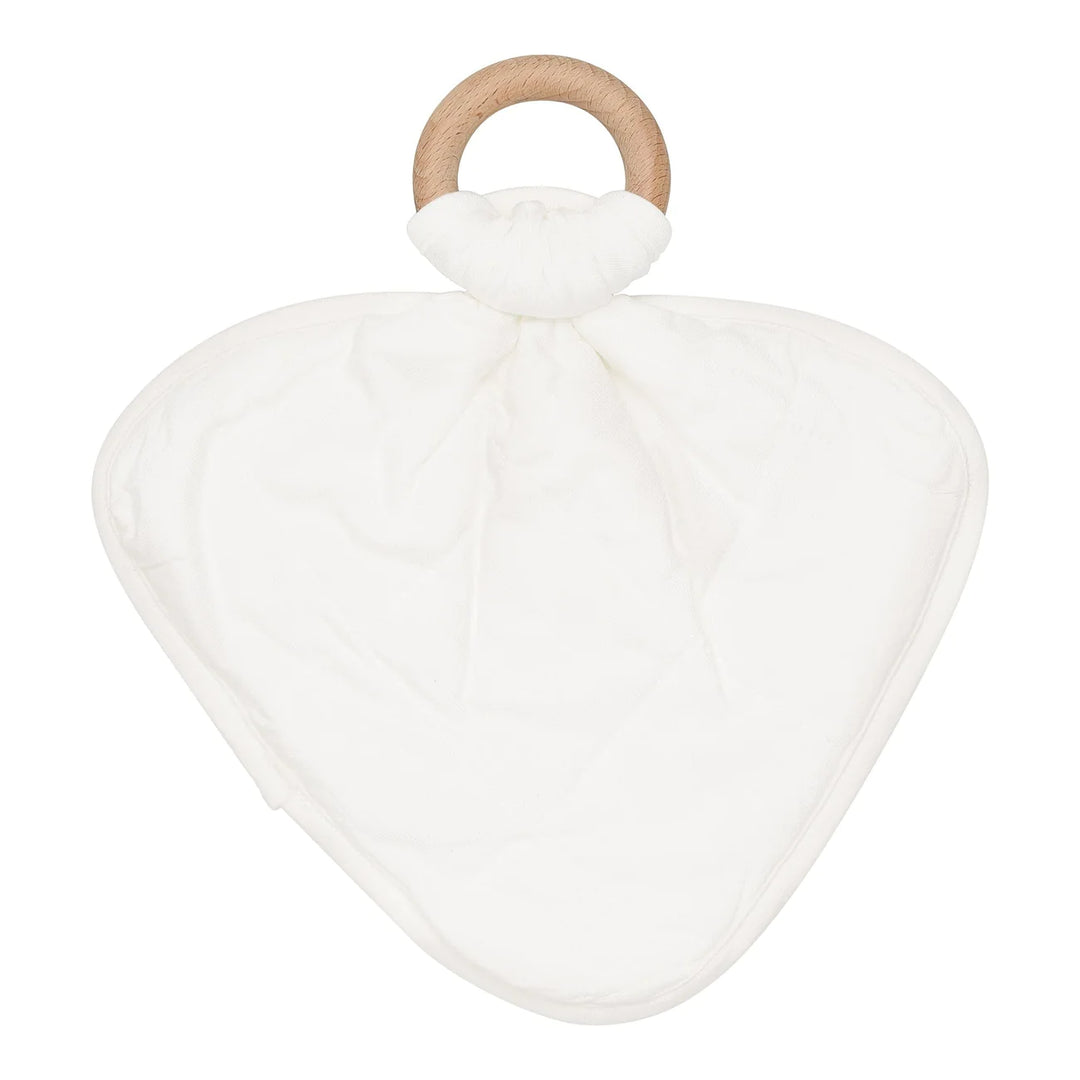 Lovey with Removable Wooden Teething Ring, Cloud
